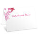 Pink Watercolor Damask Folded Place Cards Image 5 of 5